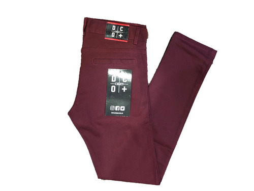 Pantalón De Hombre Gabardina Chupin Elastizado Dco+