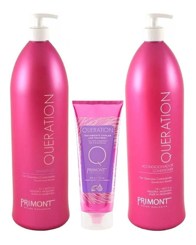 Kit Primont Keratina Shampoo + Acondicionador + Mascara 