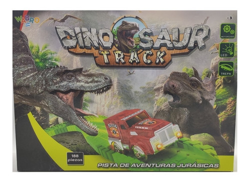 Pista Aventura Jurasica Dino Track Giros Acrobaticos 188pzas