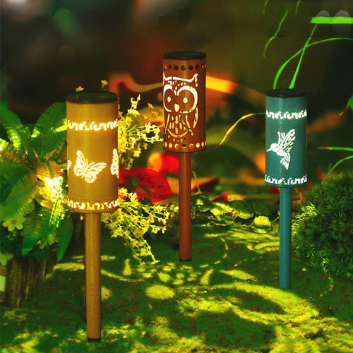 Luz Solar Estaca Para Jardin Al Aire Libre Decoracion Buho