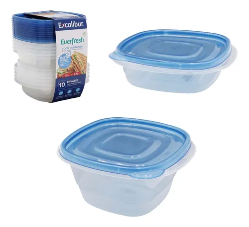 comprar Envases Plasticos 10 Pzs Comida Tapa Recipiente Tazas Alimen