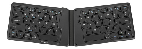 Targus Teclado Antimicrobiano Ergonomico Plegable Bluetooth,