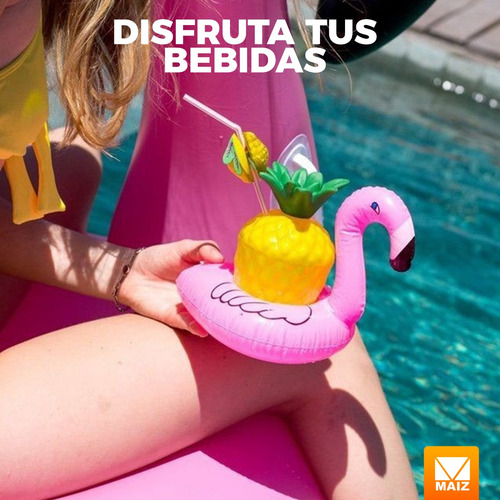 Portavaso Inflable Flotador Soporte Bebidas Alberca Sandia