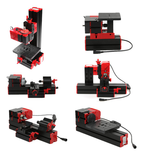 Mini Torno De Madera Y Metal Para Bricolaje, Panel De Máquin
