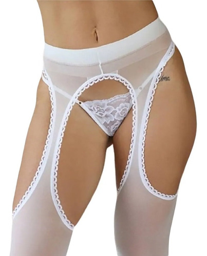 Medias Panty Bucaneras Portaligas De Lycra Abiertas Art 401