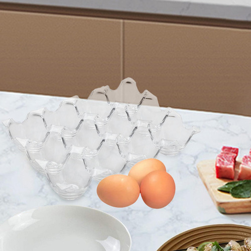 Bandeja Acrílica Para Huevos, Soporte Transparente Apilable