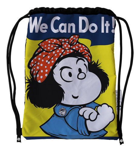 Tula Deportiva Impermeable Mafalda We Can Do It