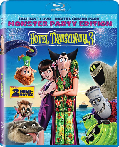 Blu-ray + Dvd Hotel Transylvania 3