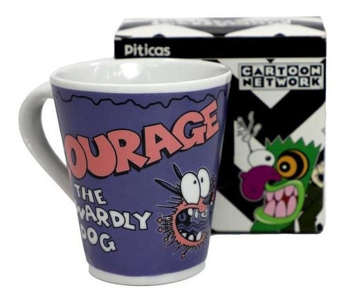 Caneca Coragem Cão Covarde Cartoon Network Courage Desenho
