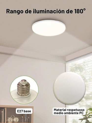 10pz 30w Lámpara Techo Led Ahorro Energético Luz Fria 6500k
