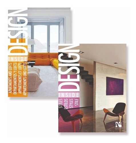 Design Inside: Departamentos Y Lofts+estilos. Paquete De Libros (2), De Va. Editorial Am Editores En Español