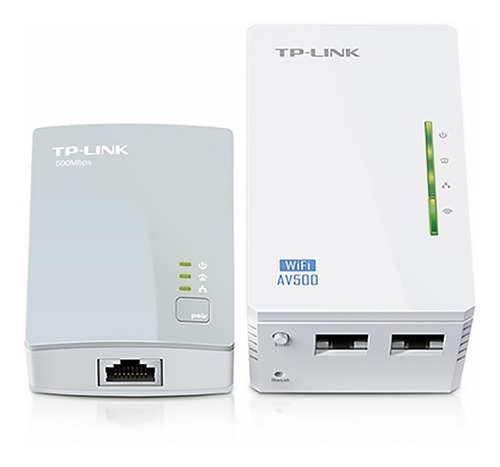 Imagen 3 de 10 de Kit Extensor Powerline Wifi Av600 A 300 Mbps Tl-wpa4220kit