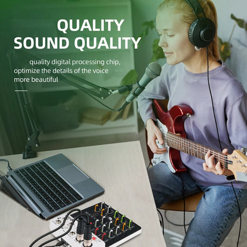 Consola De Mezcla De Interfaz De Audio Debra V4 Usb Record P