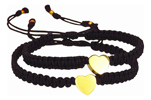 Pulseras Corazón Acero Inoxidable Parejas Amigas Familia