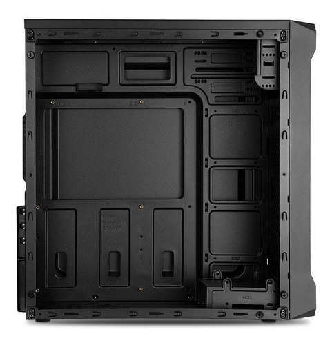 Gabinete Gamer Tgt Combat Preto Lateral Acrilico-tgt-cbt-01