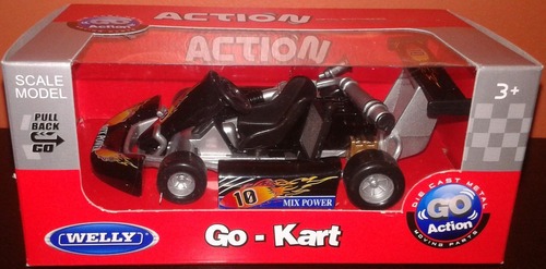 Karting Colección Escala 1:18 Go Kart Welly Metal