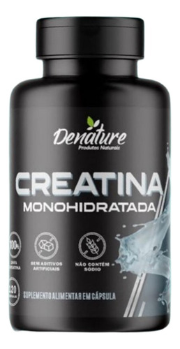 Creatina 100% 120cáps 500g Ganho De Força E Resistência Sabor Sem sabor Denature