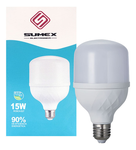 Foco Led Bombilla Base E27 15w 6500k Super Iluminacion
