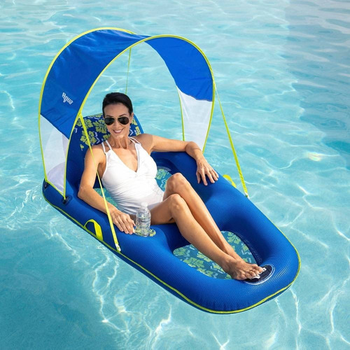 Aqua Flotador Inflable Para Alberca Con Techo Abatible Upf50