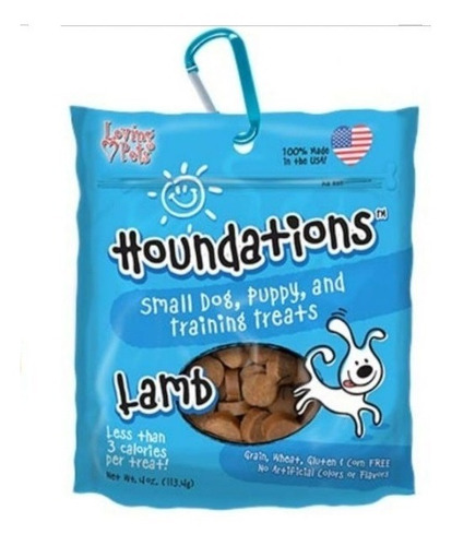 Houndations Dog Snack Para Perro Pequeño/puppy | Cordero 4oz