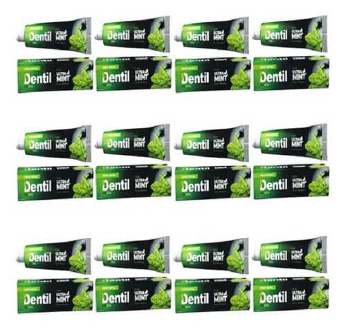 Creme Dental Sem Flúor Menta Xilitol Vegano Kit C/12 70g