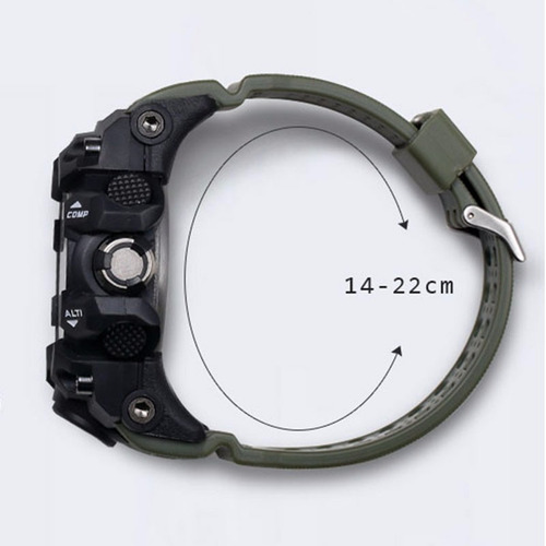 Rel?gio Digital Smael ? Prova D'?gua 1545 Montre Homme Cinza
