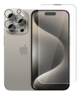 Mica Cristal Templado Pantalla Para iPhone + Lente Cámara
