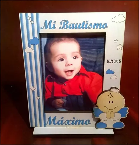40 Portaretrato Souvenirs Cumple 1 Añito 15 Bautismo