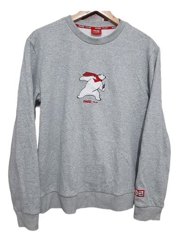 Buzo Crewneck Polham By Coca Cola Big Logo Bordado Usa