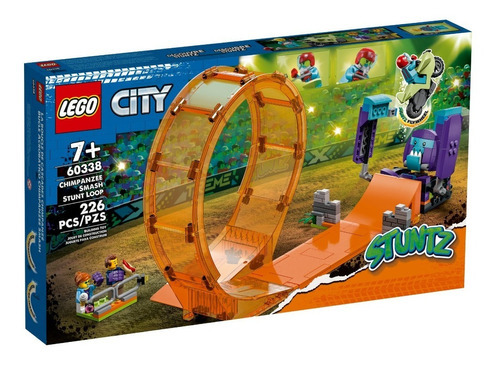 Lego City Rizo Acrobático: Chimpancé Devastador Con Motos Cantidad De Piezas 226