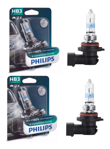 Bombillos Philips Hb3 X-tremevision Pro150%+ Luz X 2 Und