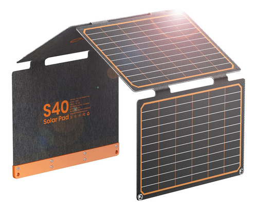 Panel Solar Portatil De 40w, Material Etfe Duradero Con 18w