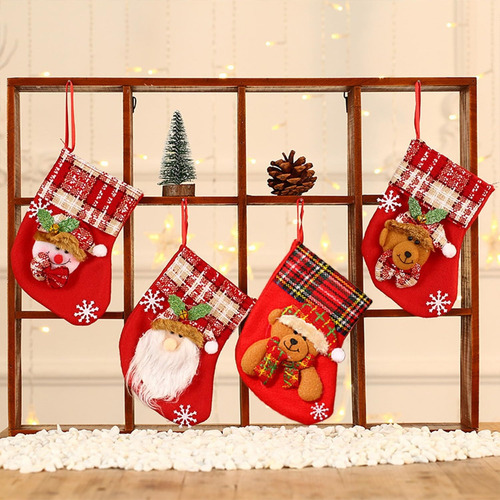 Alta Calidad A- 6 Pares Mini Medias De Botas Navideñas