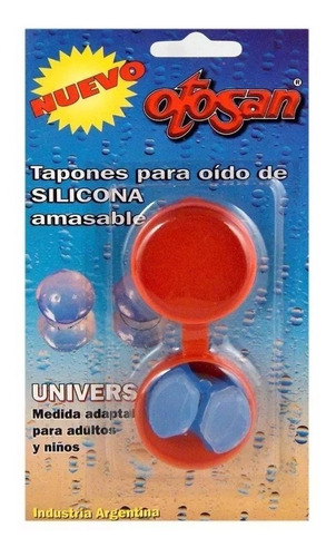 10 Tapon Para Oidos Silicona Amasables Otosan Adulto Niños