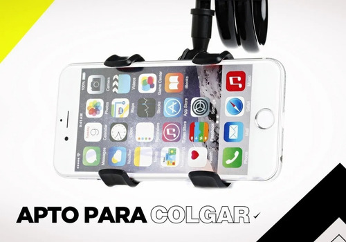 Imagen 6 de 10 de Soporte Celular Cama Mesa Escritorio C/ Pinza Flexible Largo