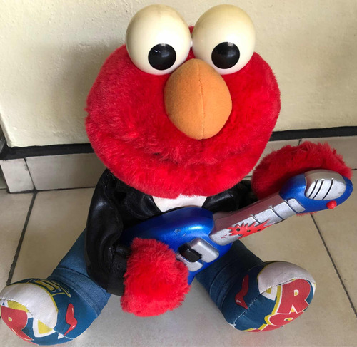 Elmo Peluche Animado Vintage Rock N Roll, Años 90