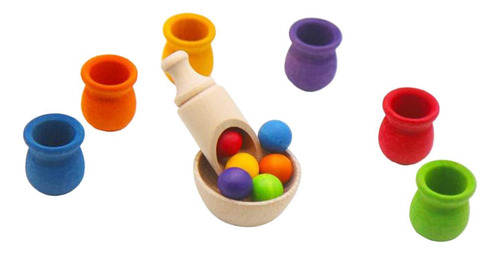 Bolas En Tazas Juguete Montessori Juguetes Educativos Que