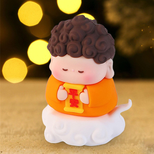 6 Uds Estatua De Bendiciones Estatuilla Salpicadero De Coche