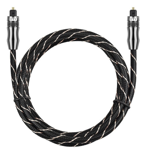 Imagen 2 de 8 de Cable Óptico Audio Toslink Emk Reproductor Blu-ray, Tv 2mts