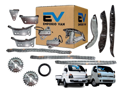 Imagem 1 de 8 de Kit Corrente Distribuiçao Hyundai Hr K2500 2.5 16v 2013-2016