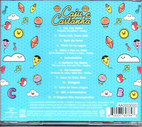 Cd Cajú E Castanha - No Ritmo Da Emboladinha