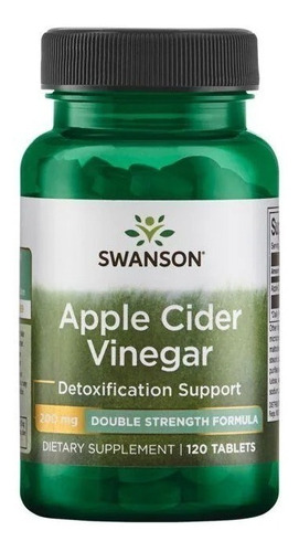 Swanson I Apple Cider Vinegar I 200mg I 120 Comprmidos I Usa