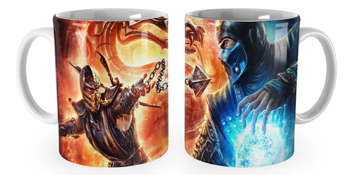 Caneca Mortal Kombat Scorpion Vs Subzero