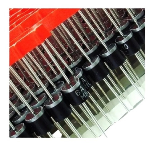 Imagem 2 de 2 de Lote Com 100 Peças Diodo 6a10 - 6a / 1000v - ( Atacado )