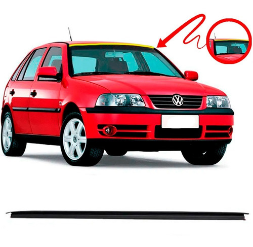 Imagem 1 de 4 de Friso Moldura Superior Para Brisa Gol Parati Saveiro G3 E G4