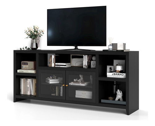 Bonzy Home Soporte De Tv Alto Para Tv De 75 Pulgadas Moderno