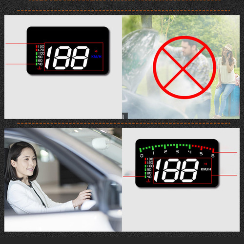 3.5 Auto Hud Display Car Proyector A900 Obd2 Parabrisas Con