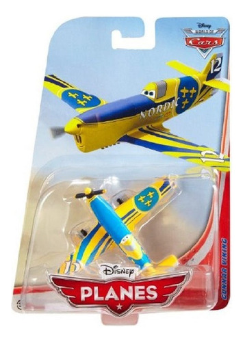 Disney Planes Aviões Gunnar Viking +300 Mod Baixo Cor Amarelo