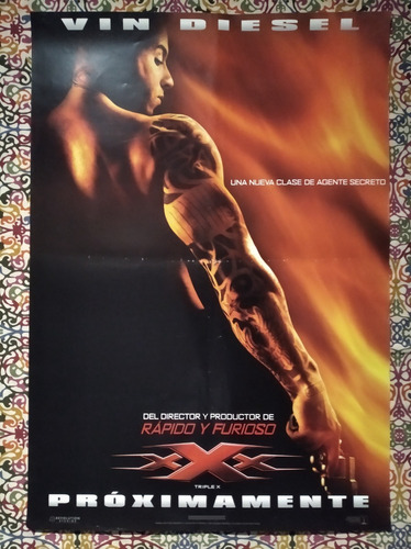 Afiche - Triple Xxx - Original Cine!! (Usado)