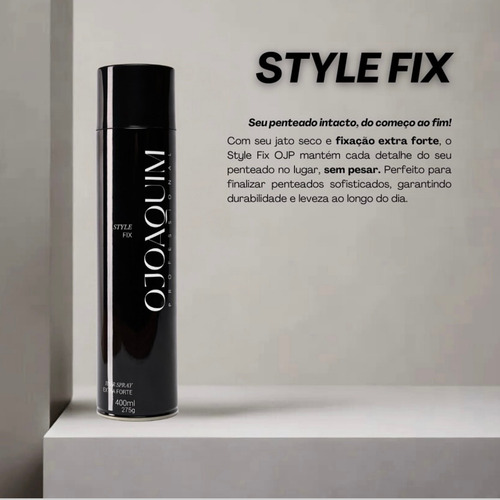 Cera Liquida Tipo Pomada No-frizz + Spray Fixação Extraforte